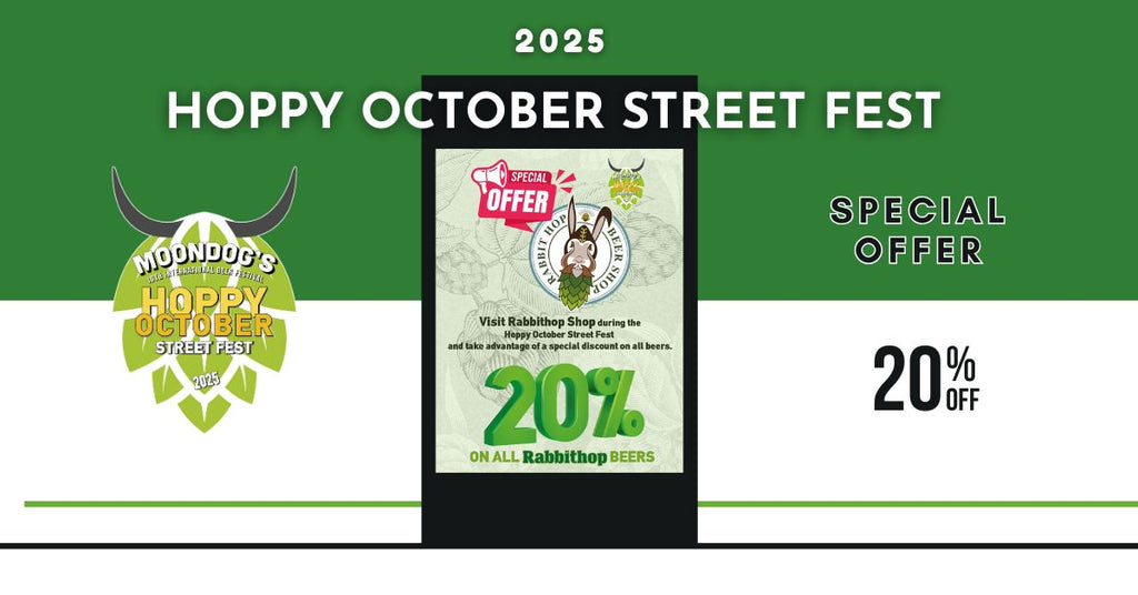 Enjoy a special 20% OFF all Rabbithop beers 🍺