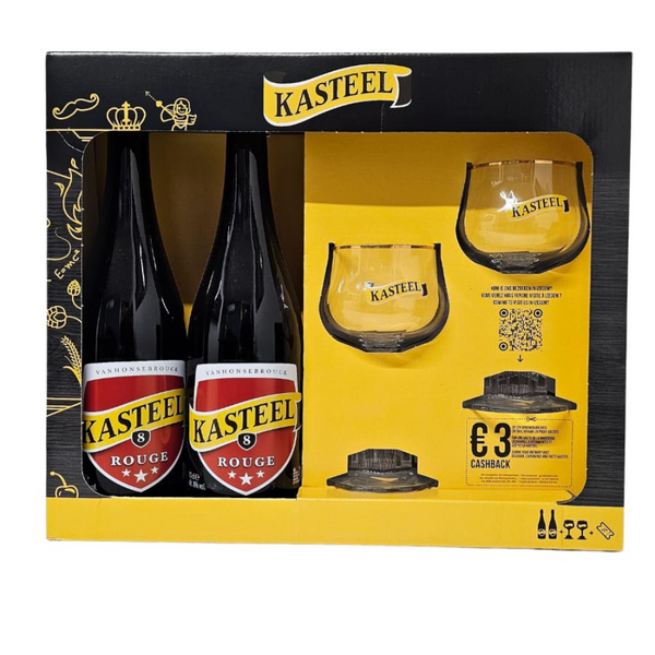 Kasteel Gift Pack (2 X 75cl + Glass) - Rabbit Hop