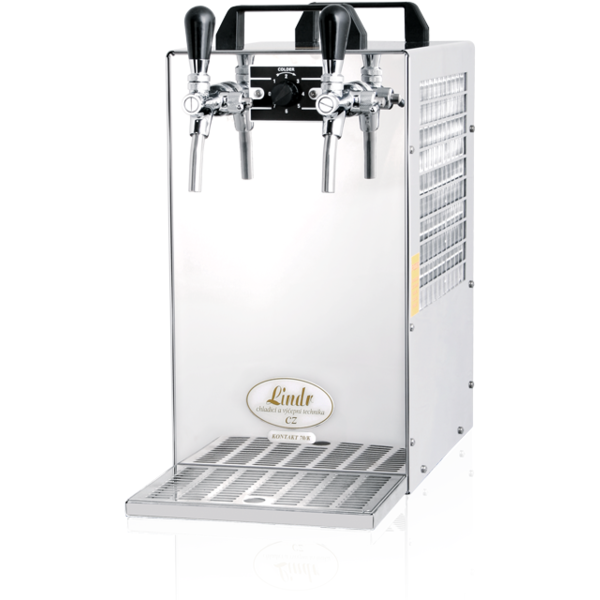 Lindr Kontakt 70/K 2-taps beer cooler with air compressor – Rabbit