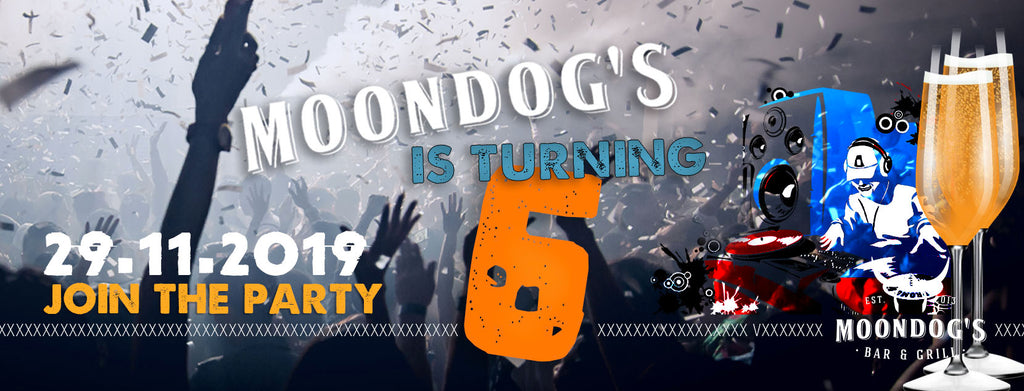 Το Moondog's κλείνει 6 χρόνια λειτουργίας και γιορτάζει!