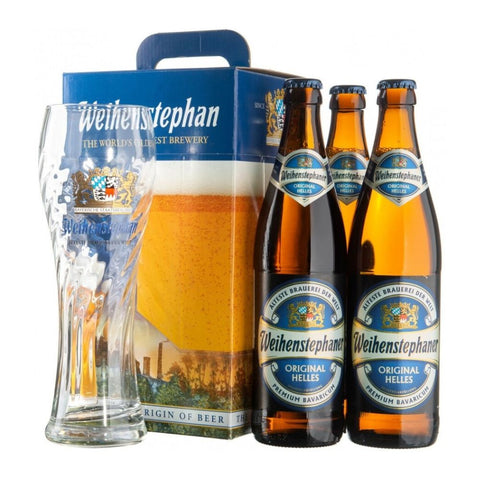 Weihenstephaner (3x50cl + Glass)