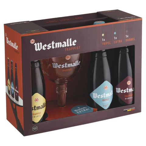 Westmalle Gift Pack (3x330ml + 1 Glass)