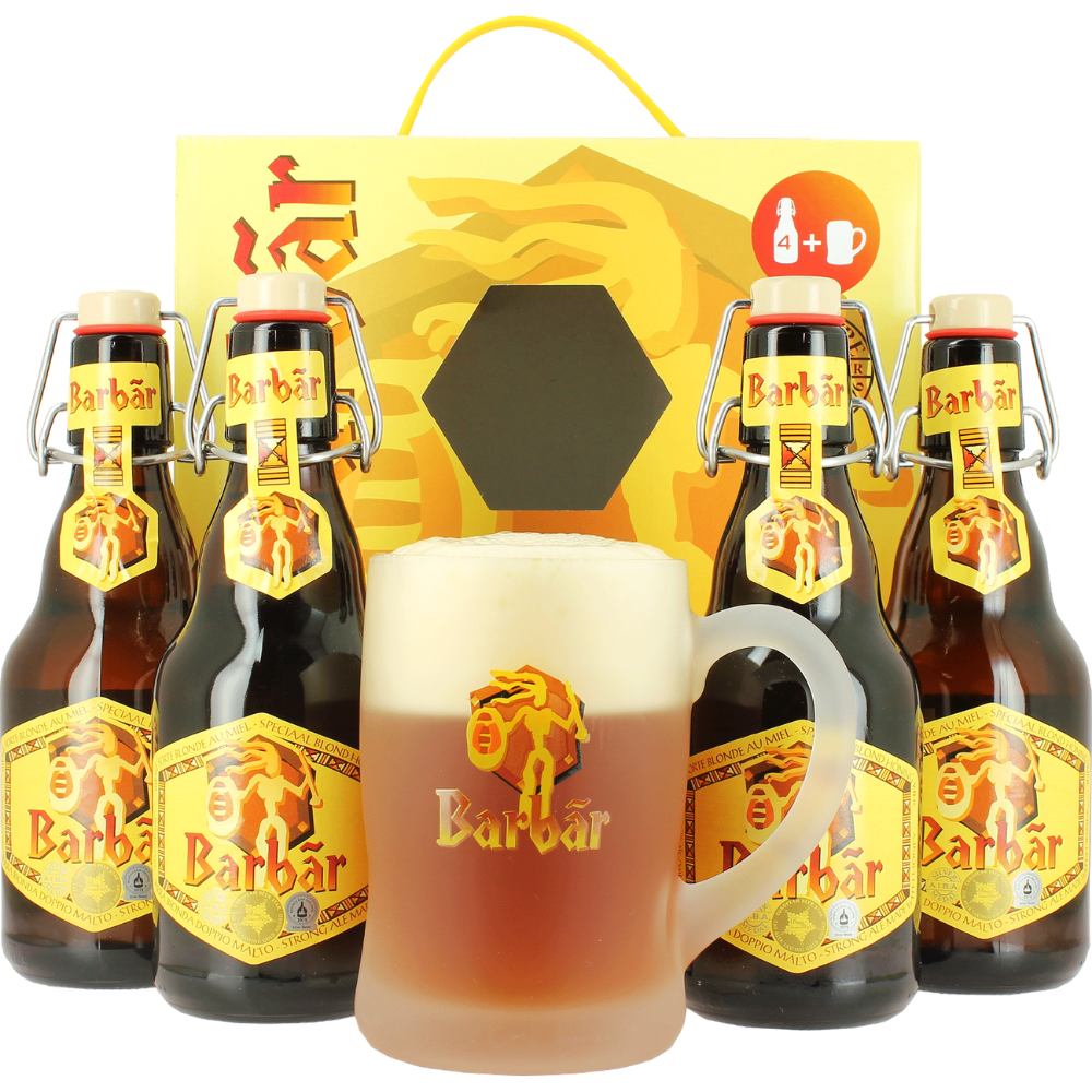 Barbar Gift Pack (4x33cl + Glass)
