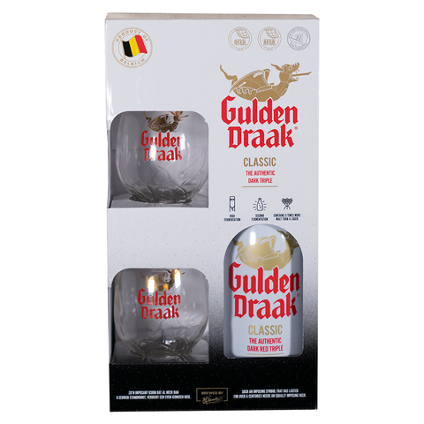 Gulden Draak Gift Pack (75cl + 2 Glasses)